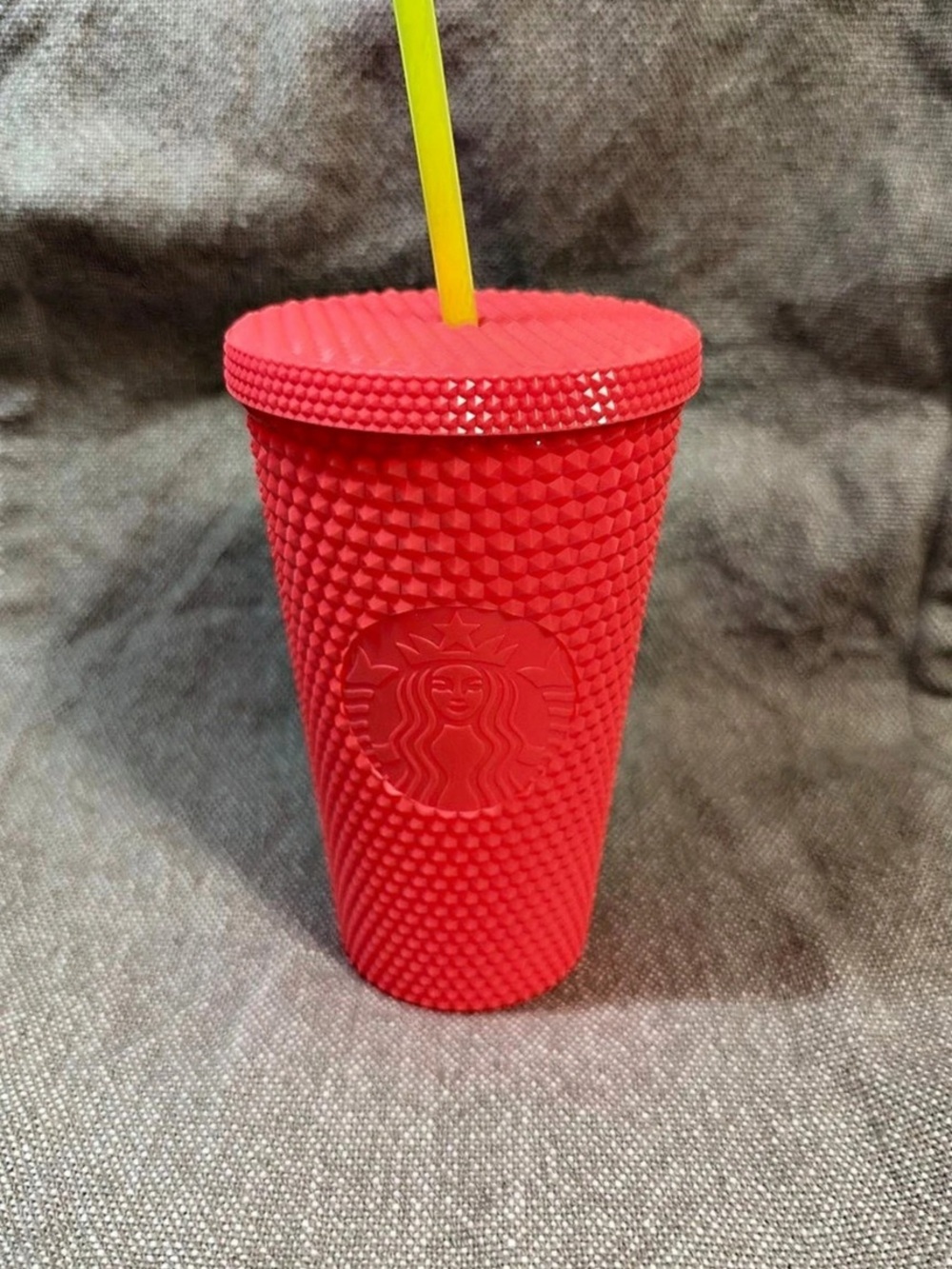 Starbucks Coral Pink Bling Cold Cup Tumbler
